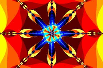 Mandelbrot fractal image named flower tile by meep13 mandelbrot fractal image named flower tile