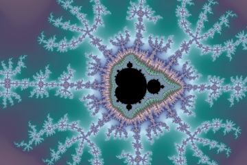 mandelbrot fractal image named pendant