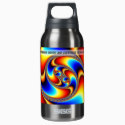 Spiral Galaxy - Fractal Art Insulated Water Bottle