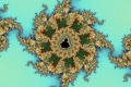 Mandelbrot fractal image .Clear sky.