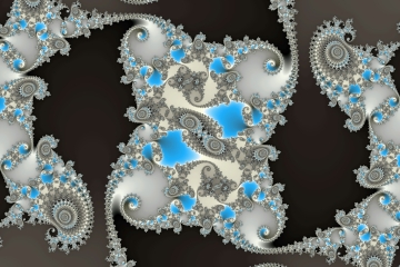 mandelbrot fractal image named .Fractal on black