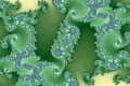 Mandelbrot fractal image .Green power.