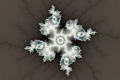 Mandelbrot fractal image .Snow crystal..