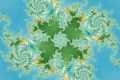 Mandelbrot fractal image .Tono de azul.