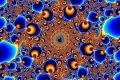 Mandelbrot fractal image Abstract blue