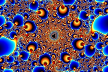 mandelbrot fractal image named Abstract blue