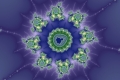 Mandelbrot fractal image Amazing blue