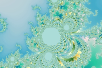 mandelbrot fractal image named aqua foliage