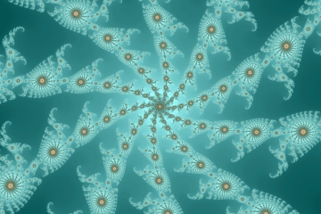 mandelbrot fractal image named Aquamagold