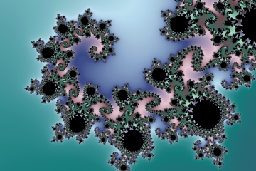 mandelbrot fractal image named baby blue