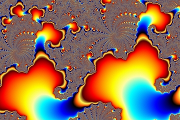 mandelbrot fractal image named birth of rainbows