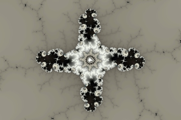 mandelbrot fractal image named Black cross