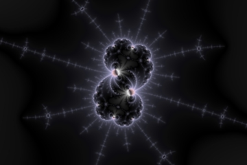 mandelbrot fractal image named black nebula