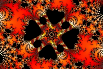 mandelbrot fractal image named Black quartet