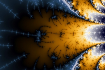 mandelbrot fractal image named Blackhole Invert