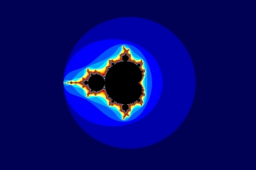 mandelbrot fractal image named Blue and blue