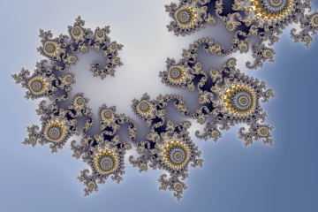 mandelbrot fractal image named Blue beauty