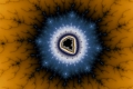 Mandelbrot fractal image blue burst