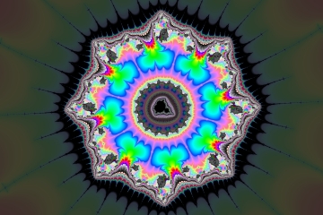 Mandelbrot fractal image named Blue circle by Tanta mandelbrot fractal image named Blue circle
