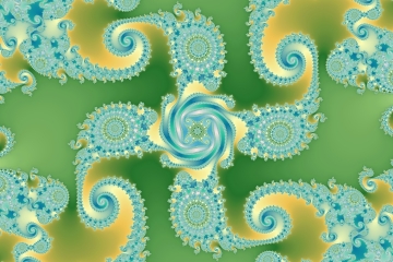 Mandelbrot fractal image named Blue cross by Tanta mandelbrot fractal image named Blue cross