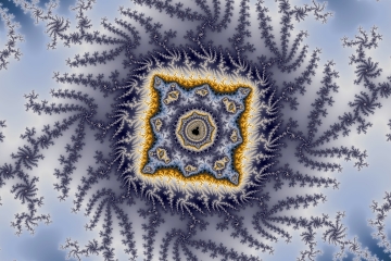 mandelbrot fractal image named blue crown