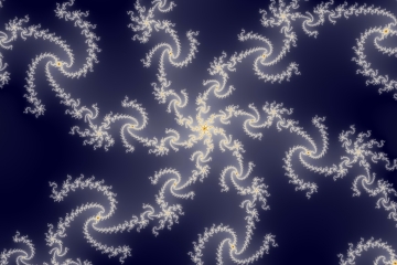 mandelbrot fractal image named Blue dragon