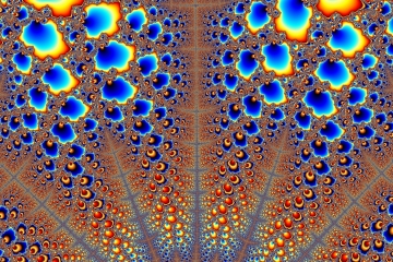 mandelbrot fractal image named Blue fall