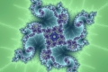 Mandelbrot fractal image Blue Flower