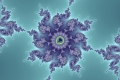 Mandelbrot fractal image Blue fractal 2