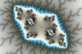 mandelbrot fractal image blue islands