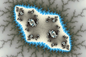 mandelbrot fractal image named blue islands