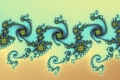 Mandelbrot fractal image Blue lace 