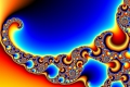 Mandelbrot fractal image Blue lagoon
