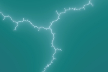 mandelbrot fractal image named blue lightning