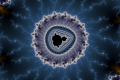 Mandelbrot fractal image Blue night