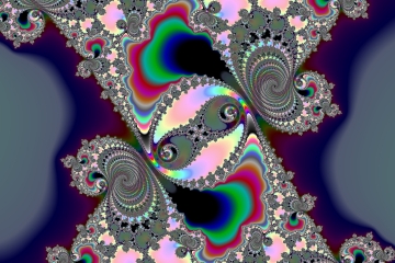 mandelbrot fractal image named Blue shadow