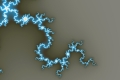 Mandelbrot fractal image Blue snake