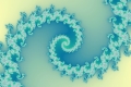 Mandelbrot fractal image Blue spiral..
