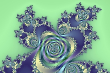 mandelbrot fractal image named Blue symphony
