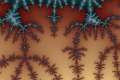 Mandelbrot fractal image blueice