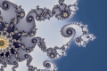 Mandelbrot fractal image Bluelight Sun