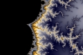Mandelbrot fractal image break of night