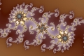 Mandelbrot fractal image Brown background