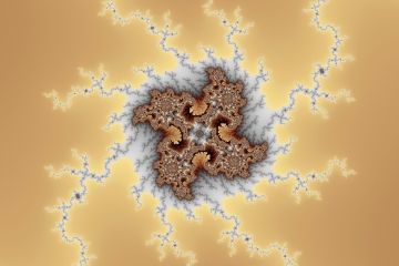 mandelbrot fractal image named brown nocturne