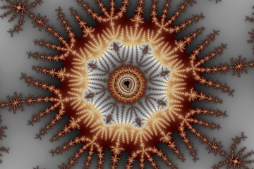 mandelbrot fractal image named brown splash