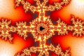 Mandelbrot fractal image burned remains