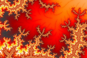 mandelbrot fractal image named Burning flame