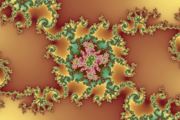 mandelbrot fractal image named Caramel..