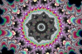 Mandelbrot fractal image Central black