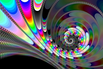 mandelbrot fractal image named chainmail swirl